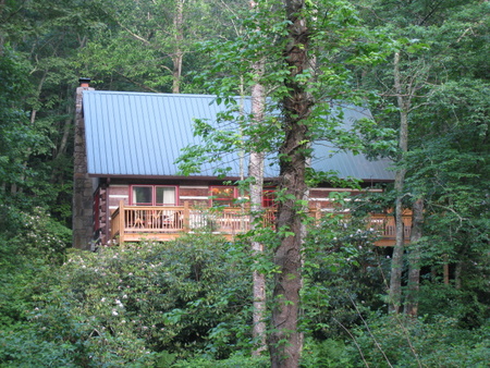 Cabin back porch